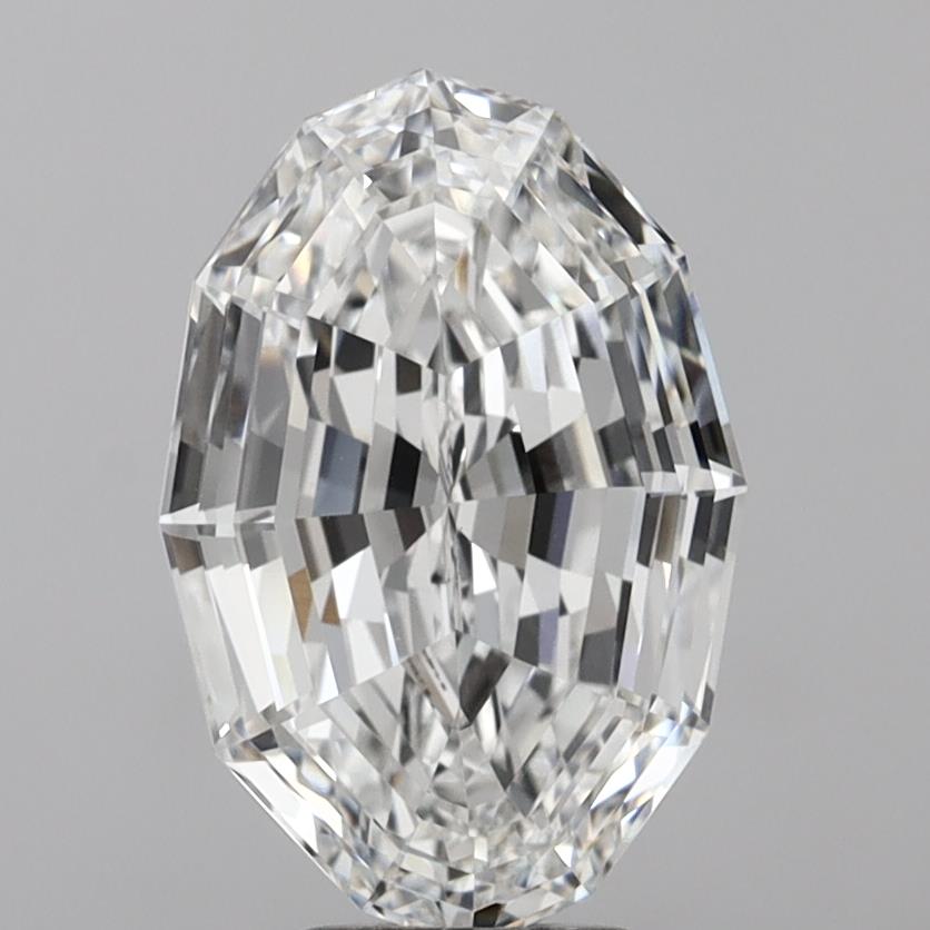 6.10ct Step Cut Oval lab-grown diamond