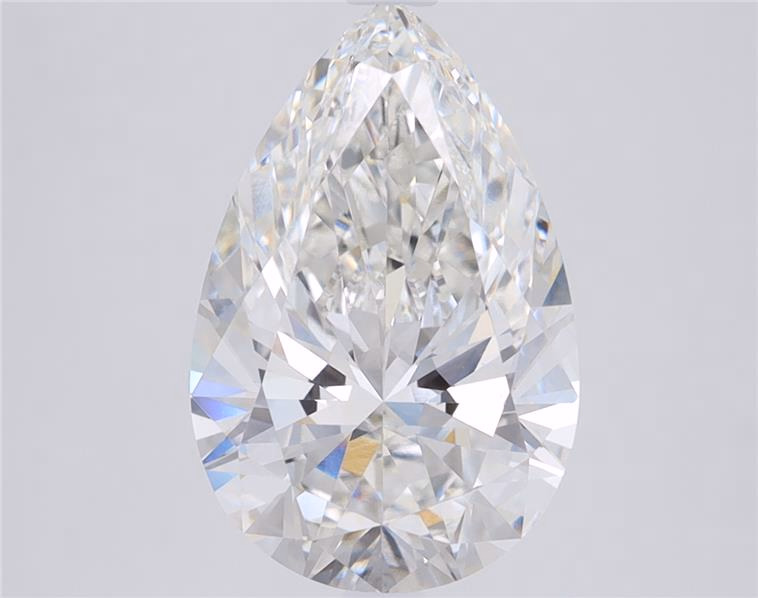 5.34ct Pear Cut Lab-Grown Diamond, E Color, VVS1 Clarity, 15.26mm ID