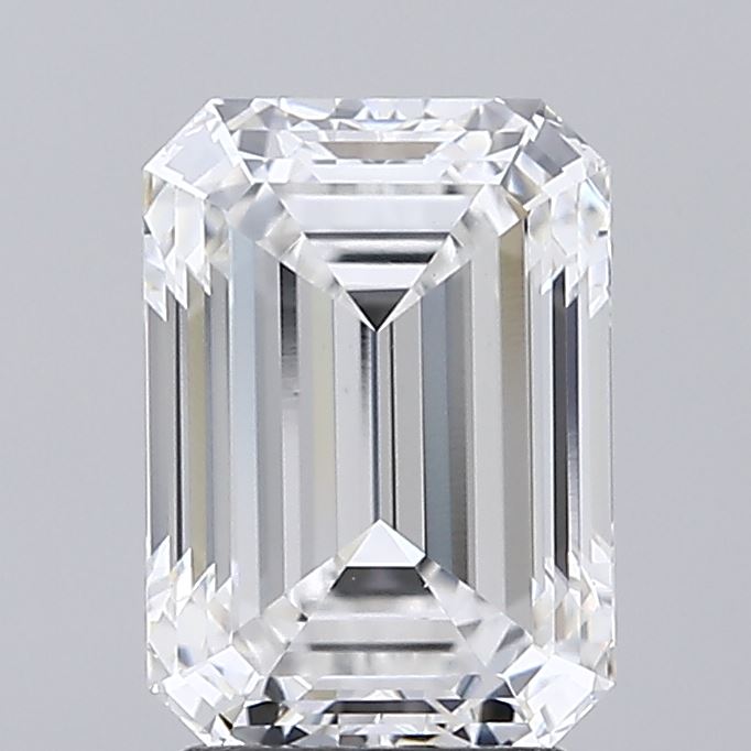2.8ct Emerald Cut Lab-Grown Diamond, E/VS1, 9.32mm ID