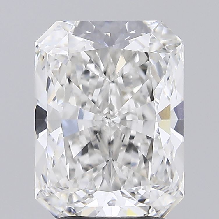 2.69ct Radiant cut lab diamond, E color, VVS2 clarity, 9.49mm ID