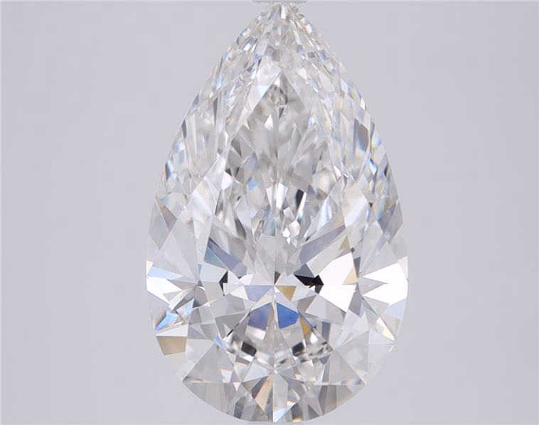 3.32ct Pear Cut Lab Diamond, E Color, VVS2 Clarity, 12.94mm ID