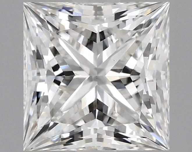 1.74ct Princess cut lab-grown diamond, F/VS1, 6.58mm x 6.48mm x 4.71mm