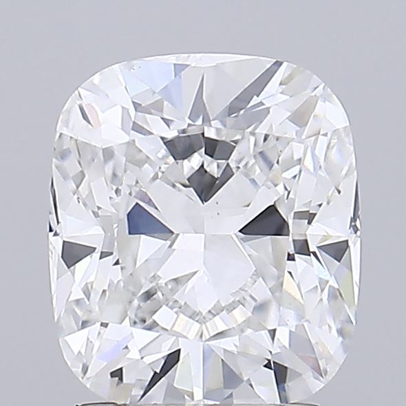 2.45ct Square Cushion E/VS1 Lab Diamond, measurements: 8.70 X 7.51 X 4.93 mm