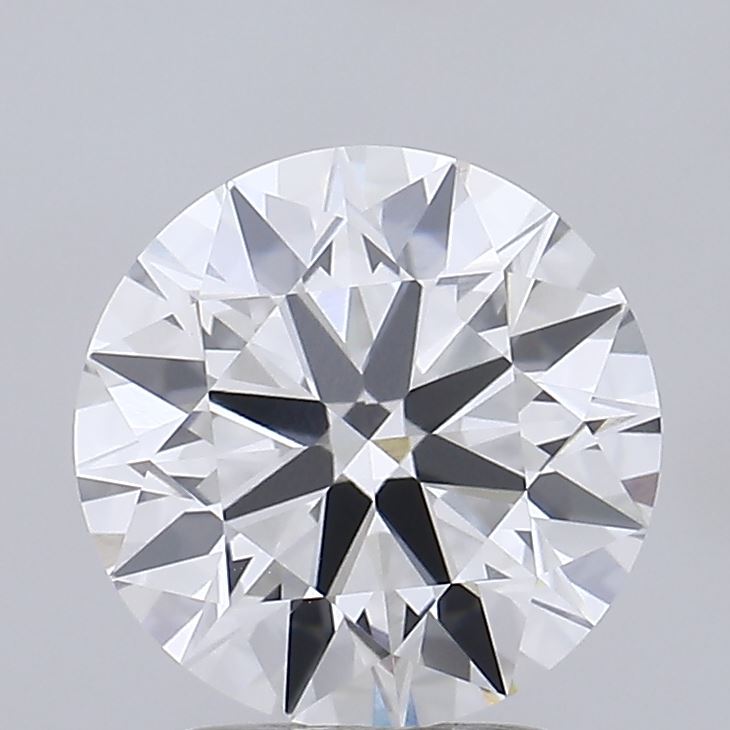 2.8ct round lab-grown diamond, F/VVS2, ideal cut, 9.01mm ID
