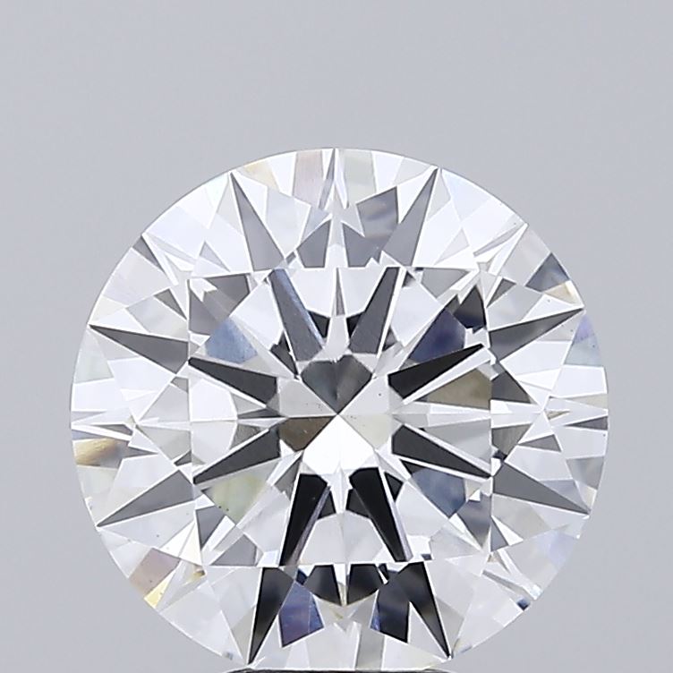 3.91ct Round Lab-Grown Diamond, E Color, VS1 Clarity