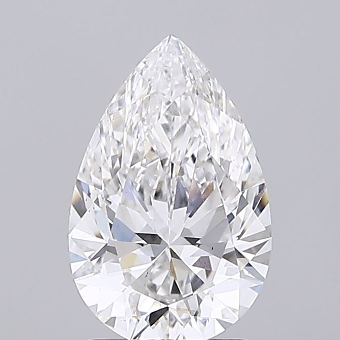 1.83ct Pear Cut Lab-Grown Diamond, E Color, VS1 Clarity, 10.66mm ID