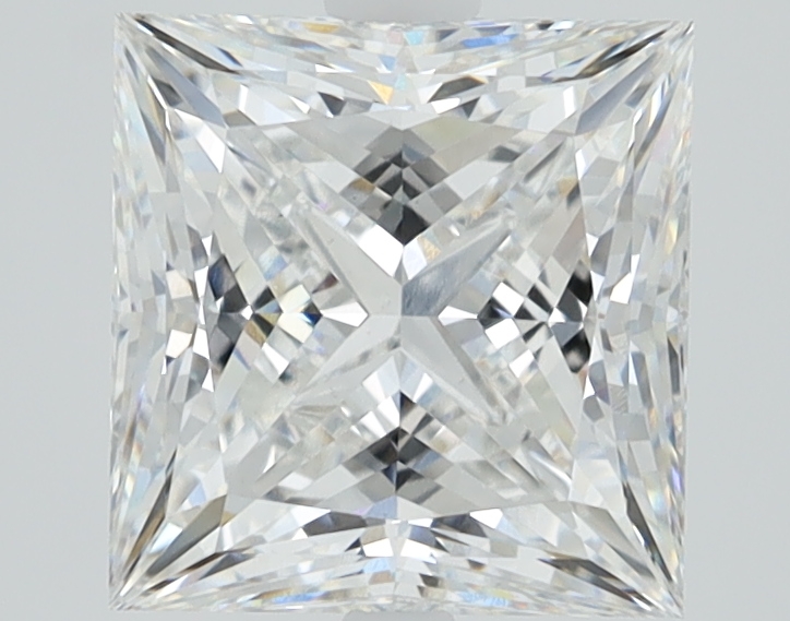 2.43ct Princess cut lab-grown diamond, E/VS1, 7.53mm ID