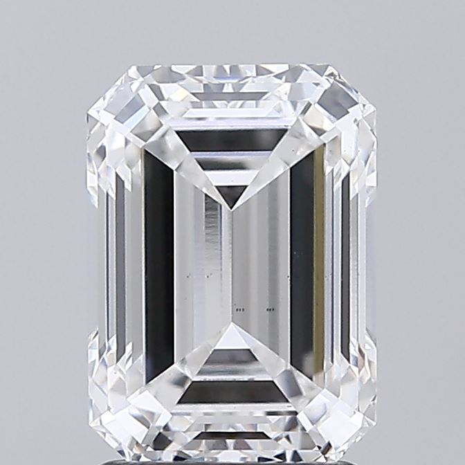 2.24ct Emerald Cut Lab-Grown Diamond, E color, VS1 clarity, 8.57mm ID