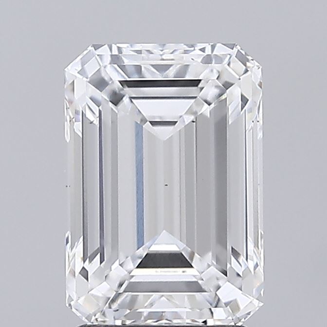 2.47ct Emerald Cut Lab-Grown Diamond, E/VS2, 9.22mm ID