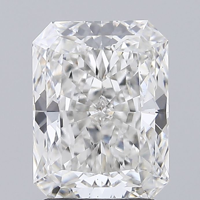 1.92ct Radiant cut lab-grown diamond, F color, VS2 clarity, 8.48mm ID
