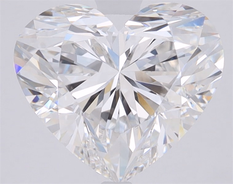 1.3ct lab-grown heart diamond, E/VS1, 6.97mm ID