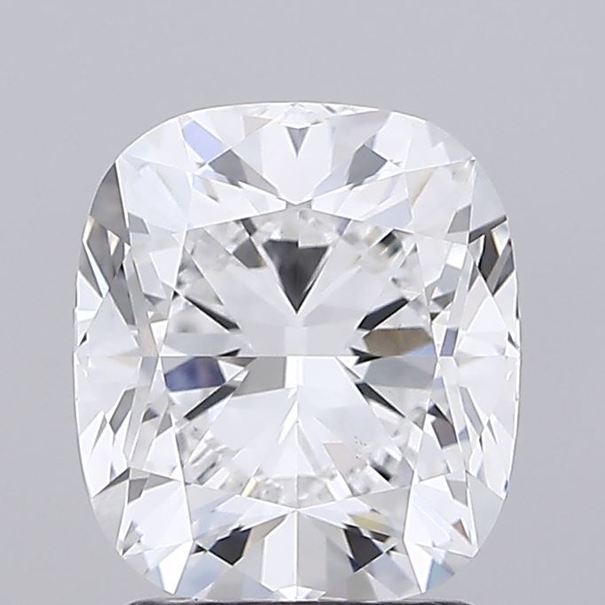 2.05ct Square Cushion Cut Lab-Grown Diamond, E/VVS2, 8.06mm x 7.07mm x 4.72mm