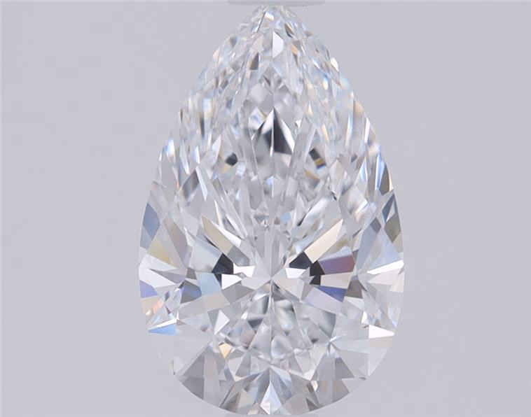 1.13ct Pear Cut Lab Grown Diamond, E Color, VVS2 Clarity, 9.60mm ID