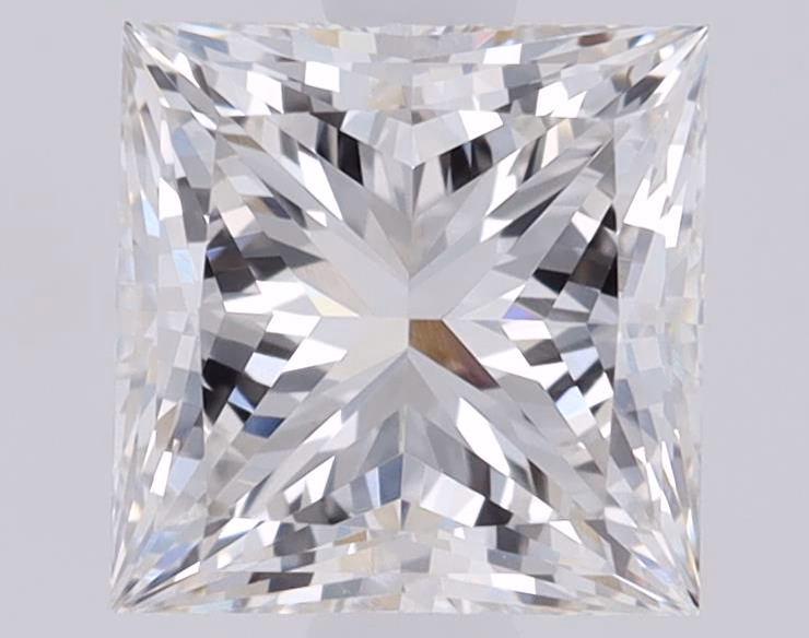 3.03ct Princess cut lab-grown diamond, E/VVS1, 7.99mm ID