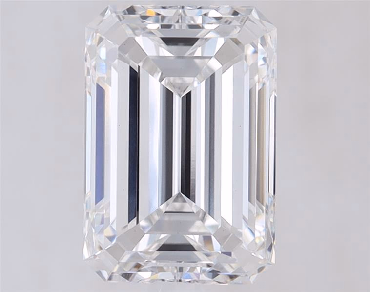 2.14ct lab-grown diamond, Emerald cut, D/VVS2, 8.46mm ID