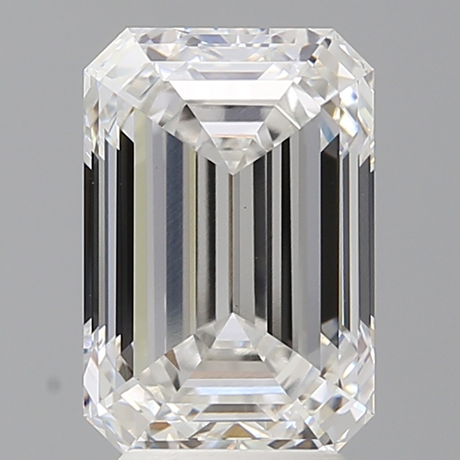 4.08ct Emerald Cut Lab-Grown Diamond, E/VVS2 clarity, 10.85mm ID