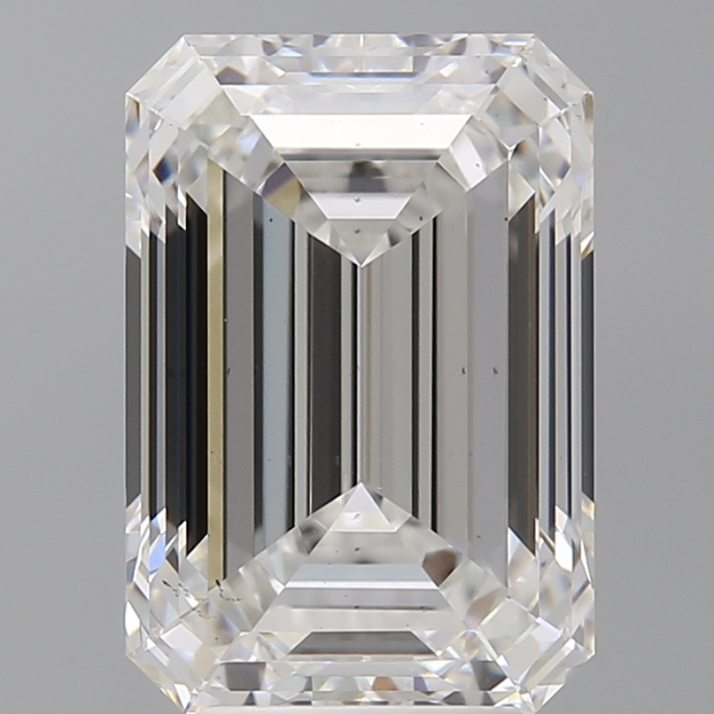 Lab-grown 5.1ct Emerald cut diamond, E color, VS2 clarity, 11.74mm ID