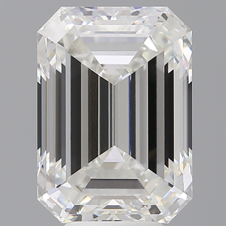 6.94ct emerald cut lab diamond, E color, VS1 clarity, 12.56mm ID