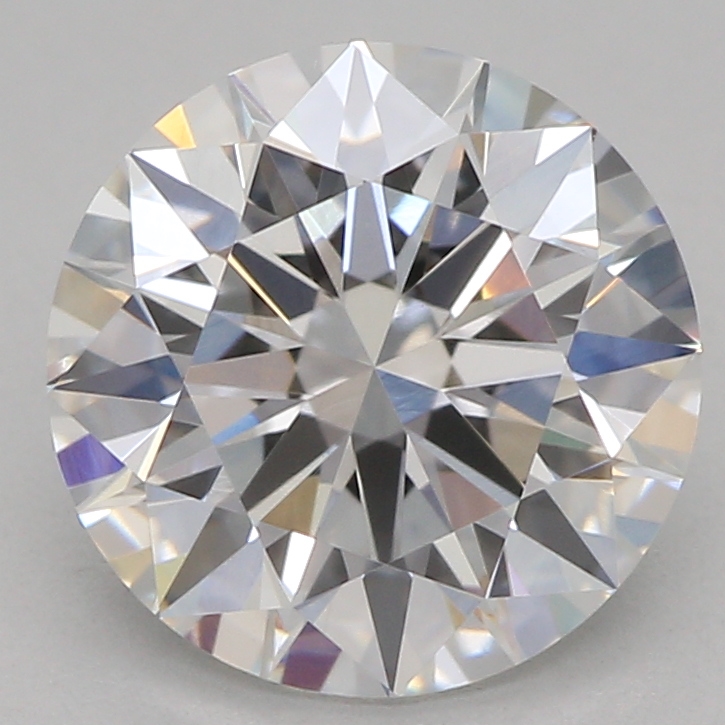 1.58ct round lab-grown diamond, D color, VVS2 clarity, 7.51mm ID