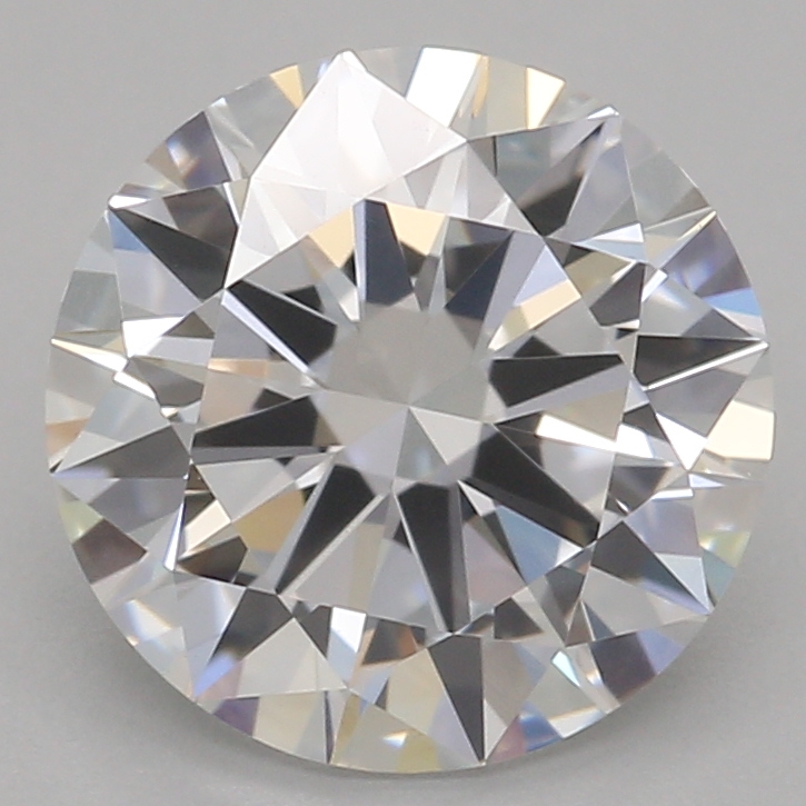 1.58ct round lab-grown diamond, D color, VVS2 clarity, 7.47mm ID
