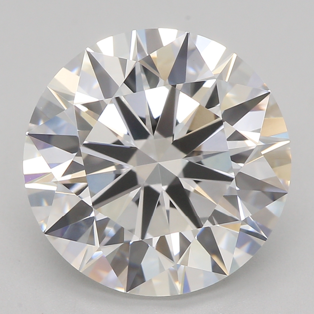 4.02ct Round Lab-Grown Diamond, E Color, VVS2 Clarity, 10.20mm ID