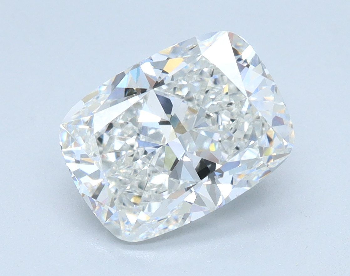2.16ct Cushion Cut Lab Diamond, E Color, VVS2 Clarity, 8.89mm ID
