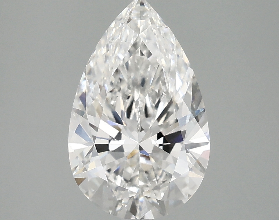 2.18ct Pear Cut Lab Grown Diamond, F/VVS2, 11.52mm ID