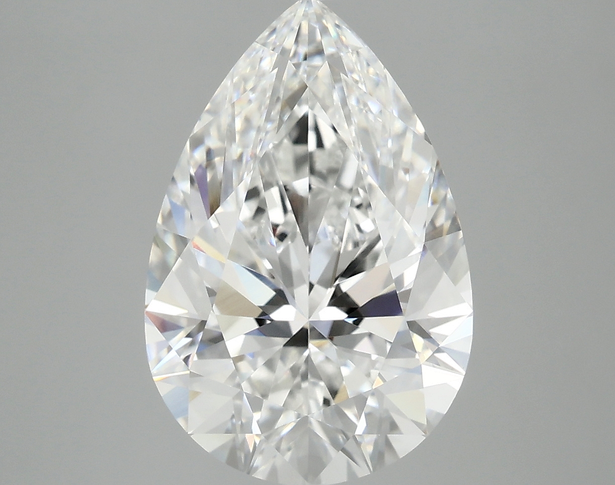 5.08ct lab-grown diamond, pear cut, E/VVS1, 14.39mm ID