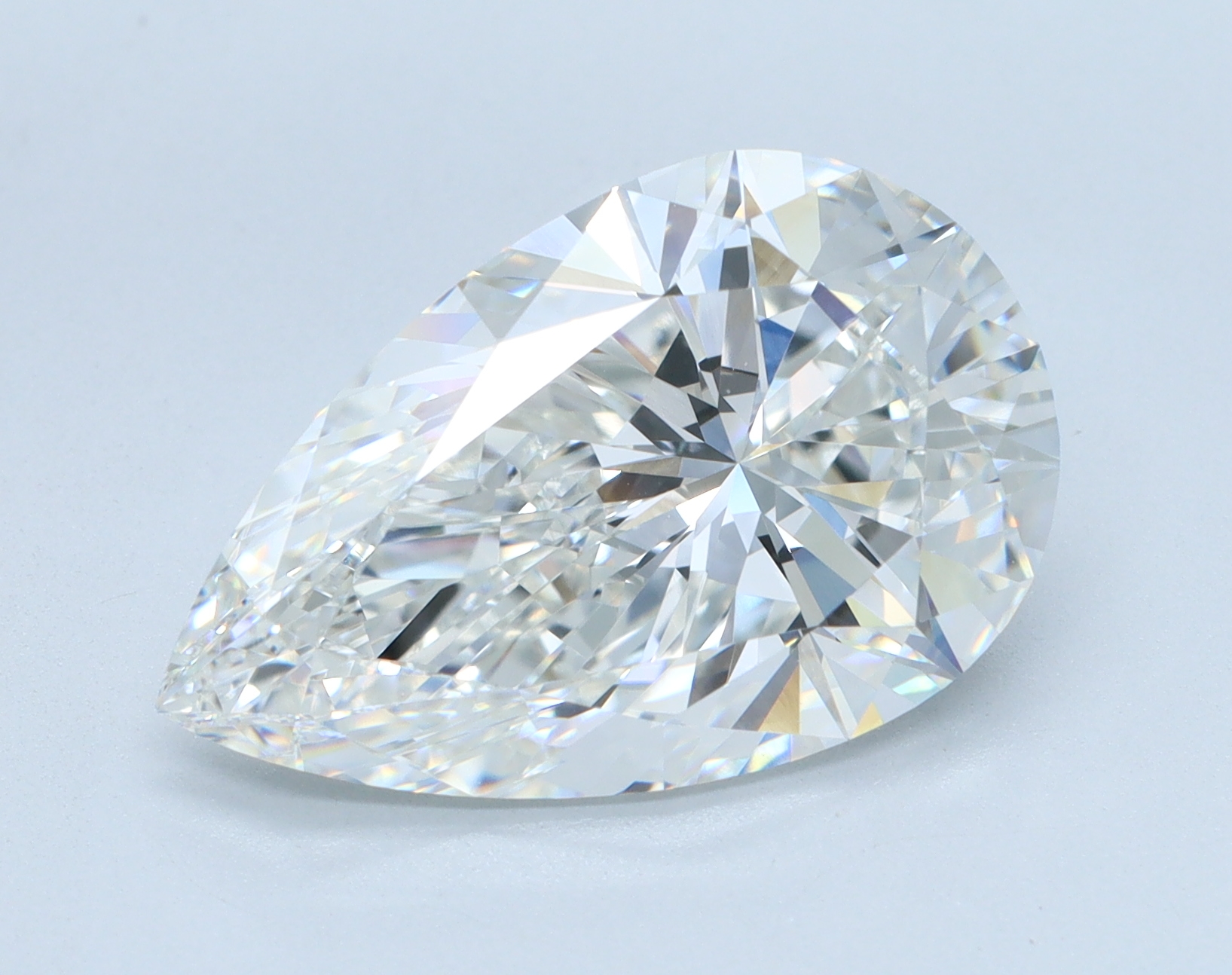 Lab-grown 5.58ct Pear diamond, E/VVS1, 15.73mm ID