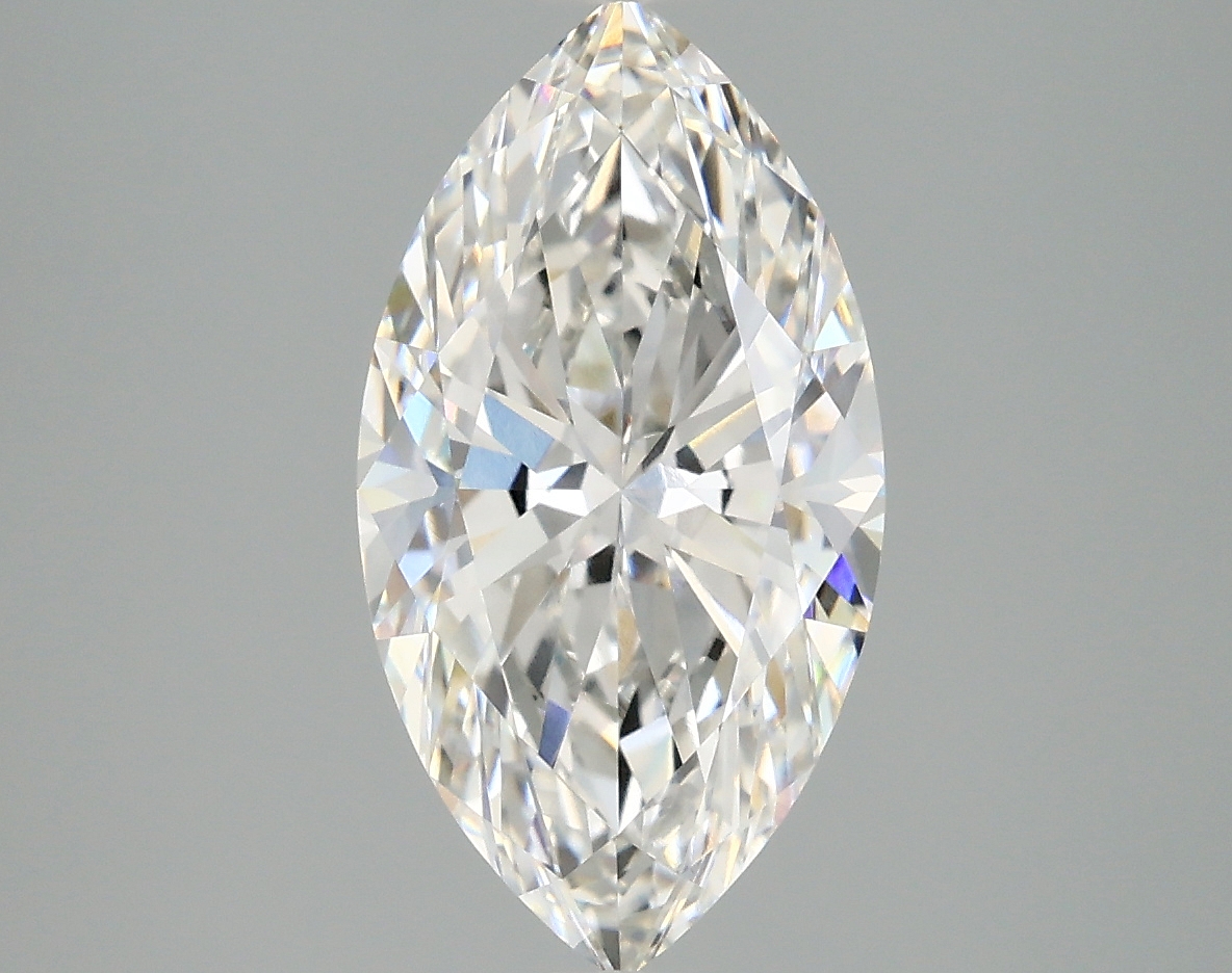 2.4ct lab-grown marquise diamond, F color, VVS1 clarity, 13.10 x 6.98 x 4.50 mm measurements