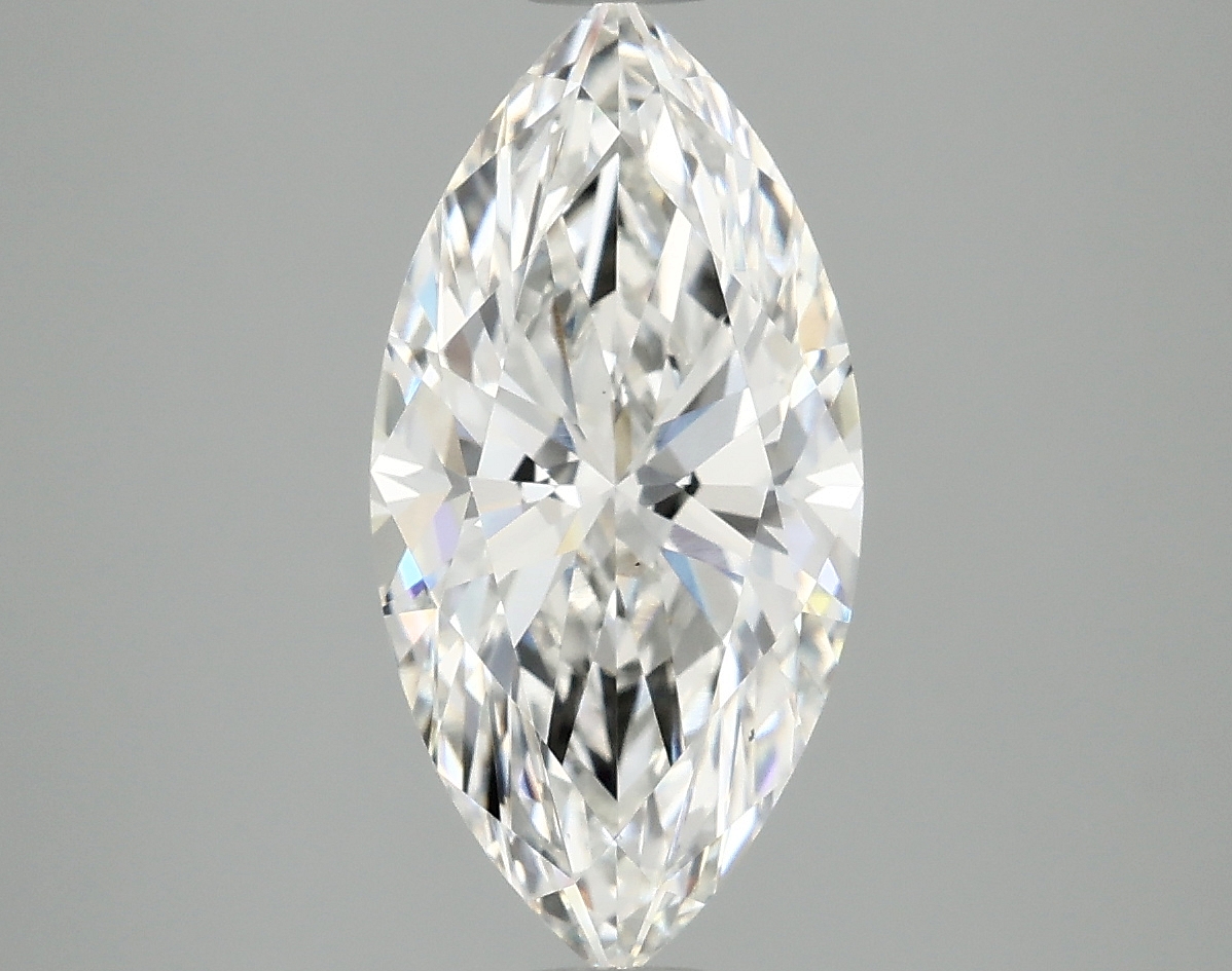 2.67ct lab-grown marquise diamond, F color, VS2 clarity, 14.33x7.09x4.55mm