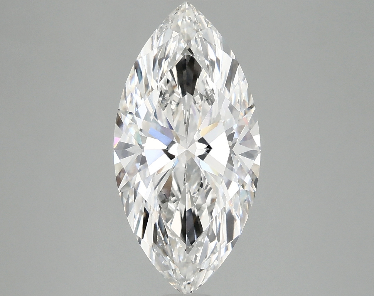 2.92ct lab-grown marquise diamond, F color, VVS2 clarity, measurements: 15.01 x 7.45 x 4.63 mm