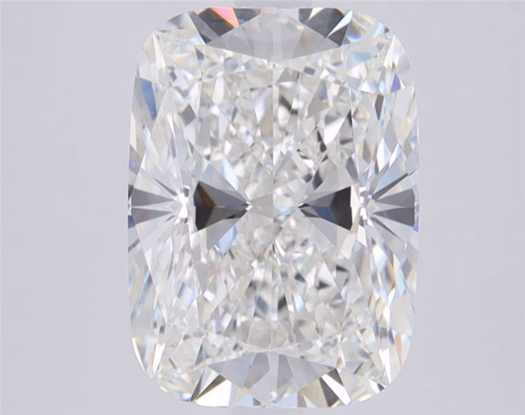 2.04ct cushion cut lab diamond, D color, VVS2 clarity, 8.44mm ID