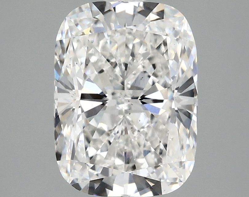 2.35ct cushion cut lab diamond, E color, VS2 clarity, 9.37mm ID