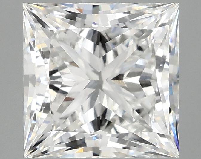 2.77ct Princess Cut Lab-Grown Diamond, F/VVS2, 7.80mm x 7.77mm x 5.31mm