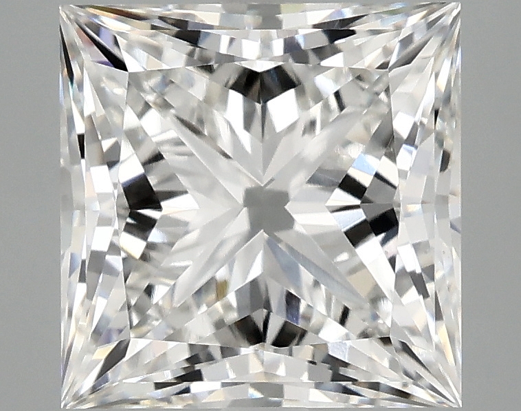 3.89ct Princess cut lab-grown diamond, F/VS1, 8.71mm x 8.61mm x 5.94mm