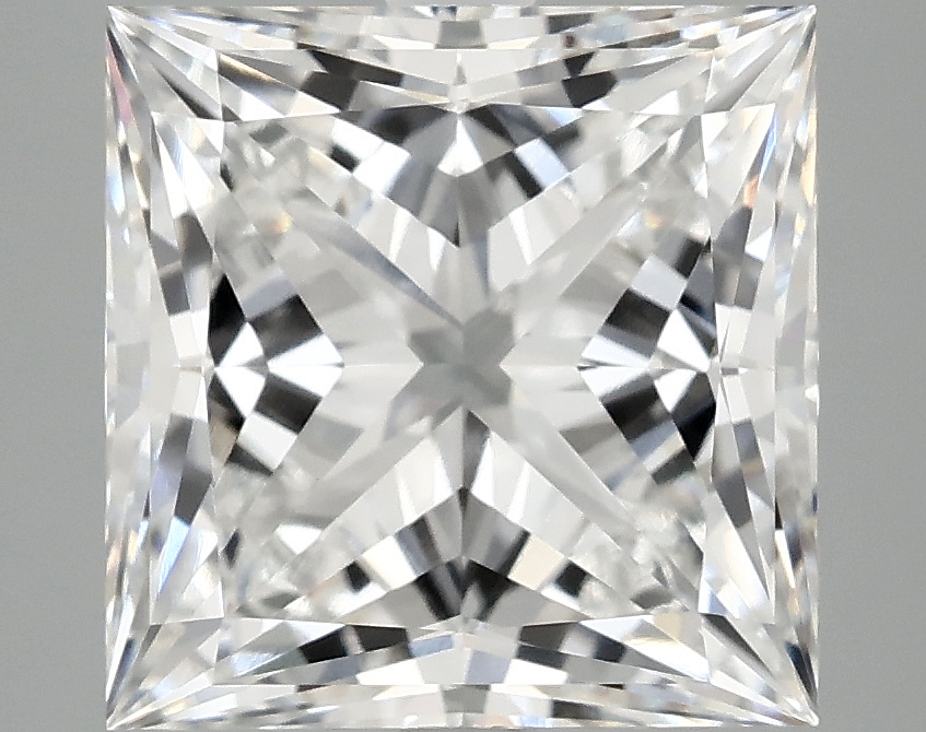 4.93ct Princess cut lab-grown diamond, E/VS1, 9.57mm x 9.43mm x 6.37mm