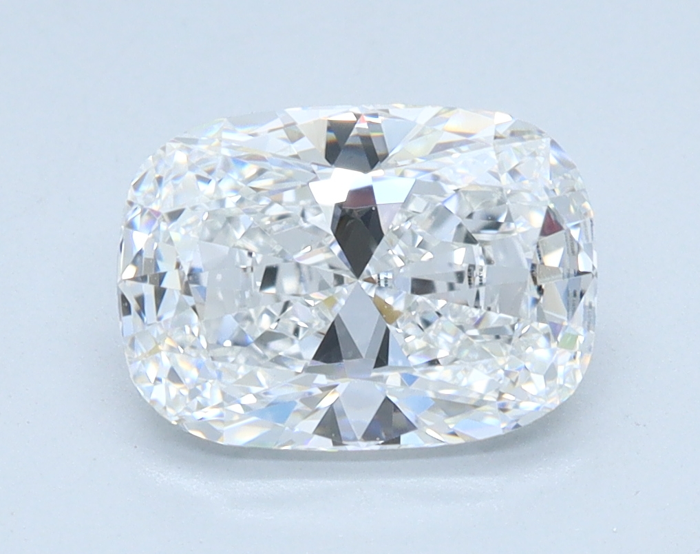 1.61ct lab-grown cushion cut diamond, D/VVS2, 8.69mm ID