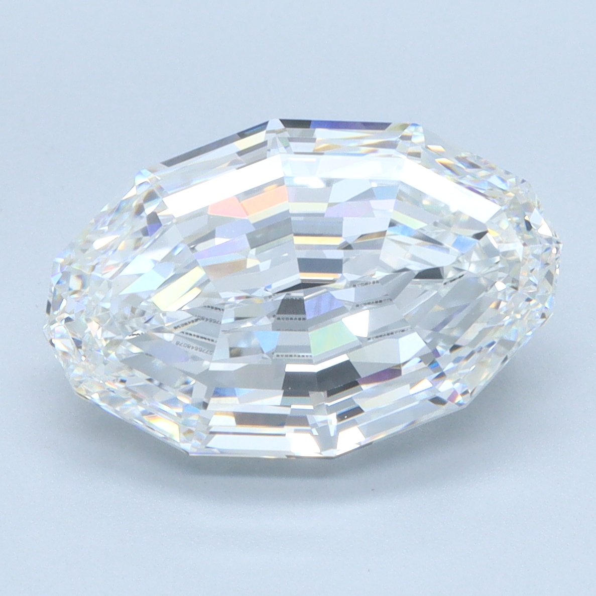 4.25ct Step Cut Oval lab-grown diamond