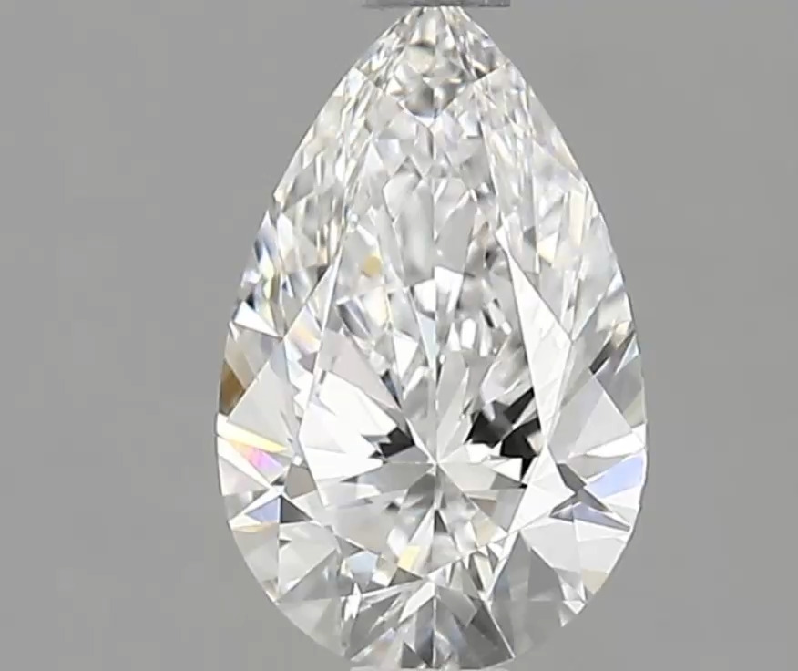 2.58ct Pear Cut Lab-Grown Diamond, D Color, VVS2 Clarity, 11.97mm ID