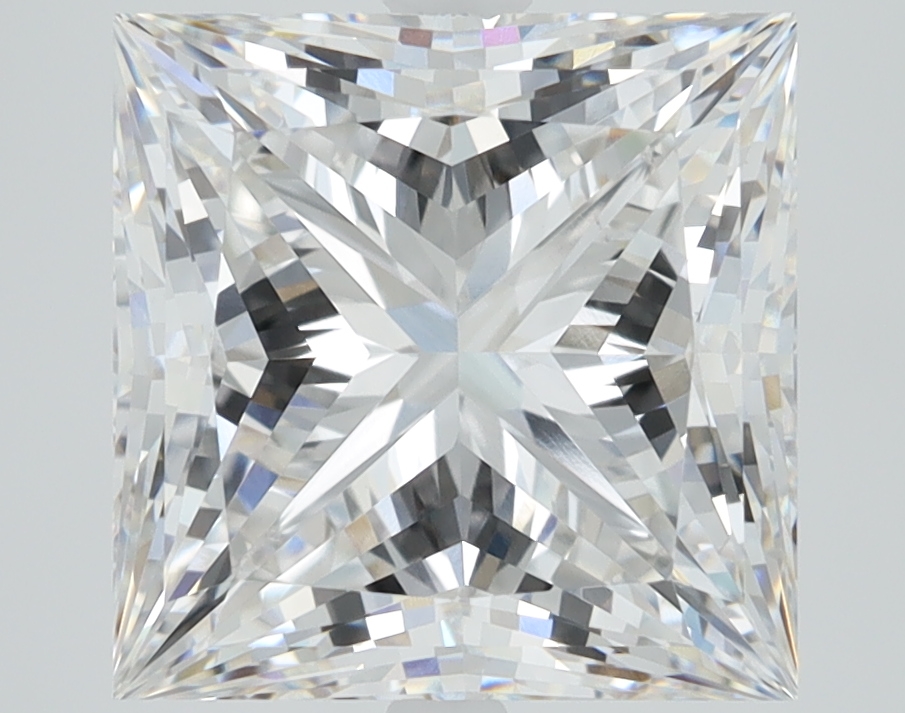 5.09ct Princess cut lab-grown diamond, E/VVS2, 9.38mm ID