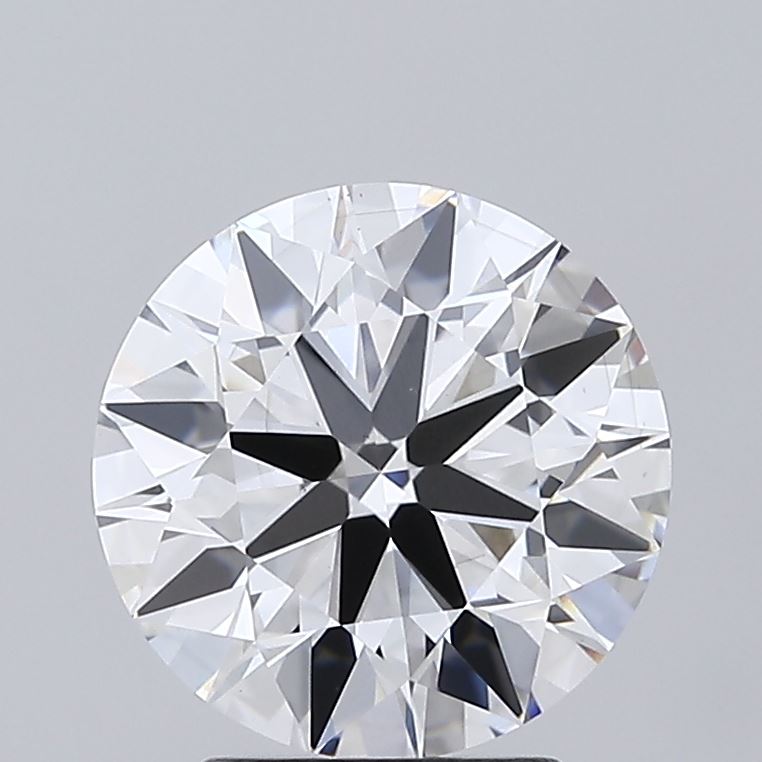 2.7ct round lab-grown diamond, D color, VS1 clarity, 8.91mm ID
