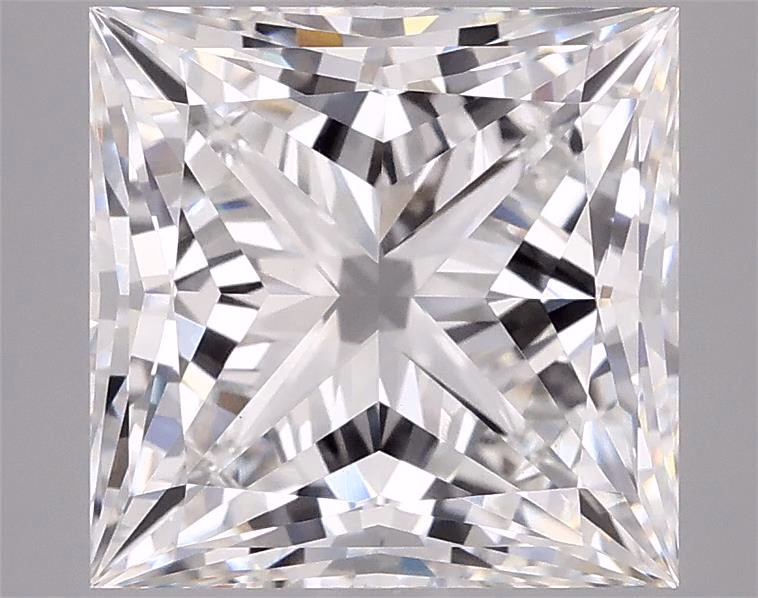2.92ct Princess cut lab-grown diamond, F/VS1, 7.82 x 7.71 x 5.50 mm