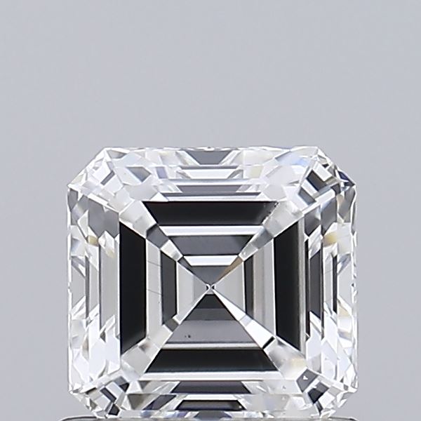 1.03ct lab-grown diamond, Asscher cut, E/VS2, 5.65mm ID