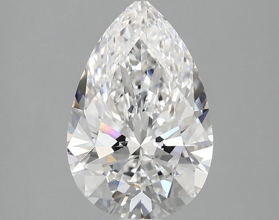 1.89ct Pear Cut Lab-Grown Diamond, D Color, VVS2 Clarity, 10.67mm ID