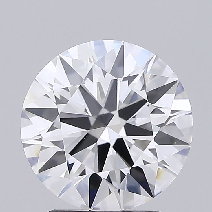 2.6ct round lab-grown diamond, E color, VVS2 clarity, 8.87mm ID