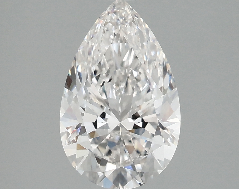 2.01ct Pear Cut Lab Diamond, F Color, VS1 Clarity