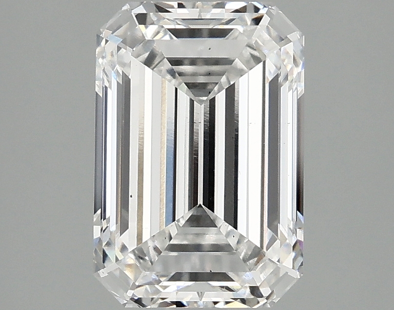 2.58ct Emerald Cut Lab-Grown Diamond, E Color, VS2 Clarity