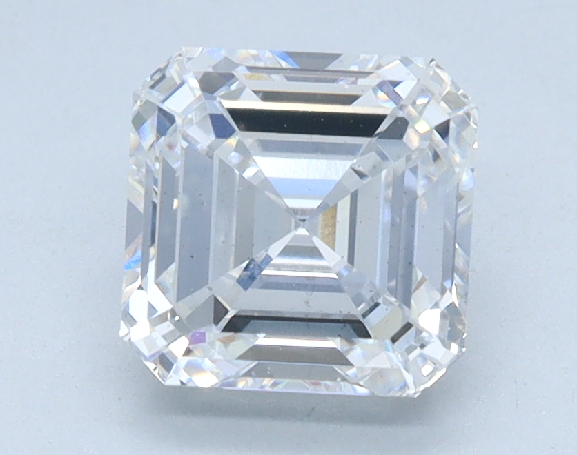 1.5ct lab-grown Asscher diamond, D/VS2, 6.23mm ID