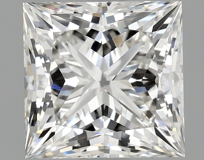 1.49ct Princess cut lab-grown diamond with F/VVS1 grade and measurements 6.28 X 6.17 X 4.41 mm.